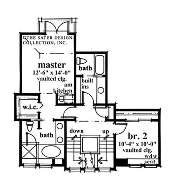 saddle river-upper level floor plan-#6681