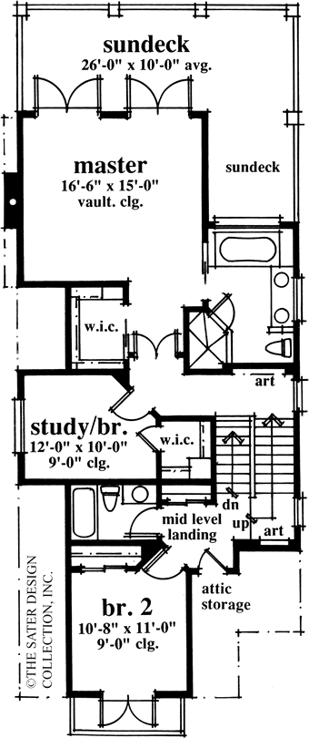 georgetown cove-upper level floor plan-#6690