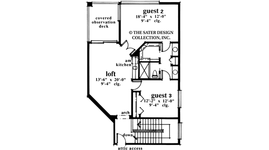 reynolds plantation drive home-upper level floor plan-#6722