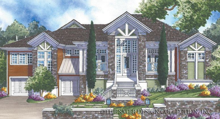 Mount Whitney Home Render Image-Front Elevation-Plan #6862