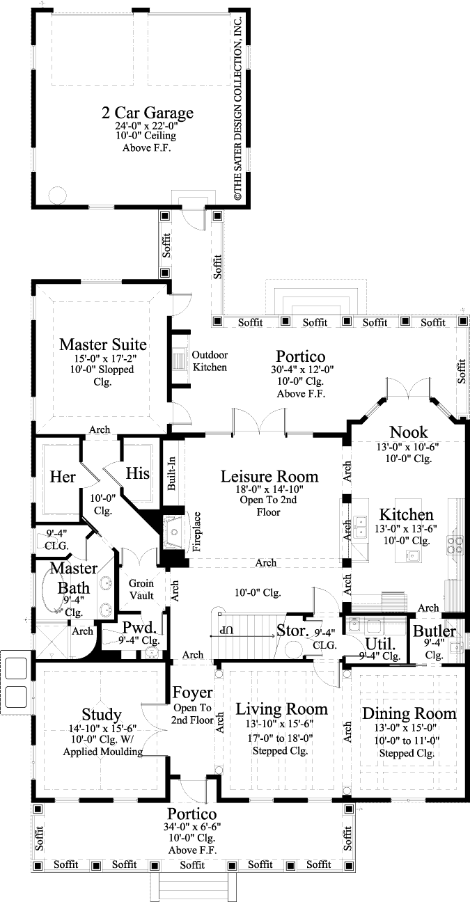 pelham valley-main level floor plan #6883