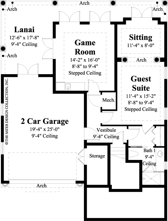 castaway cove-lower level floor plan #6884