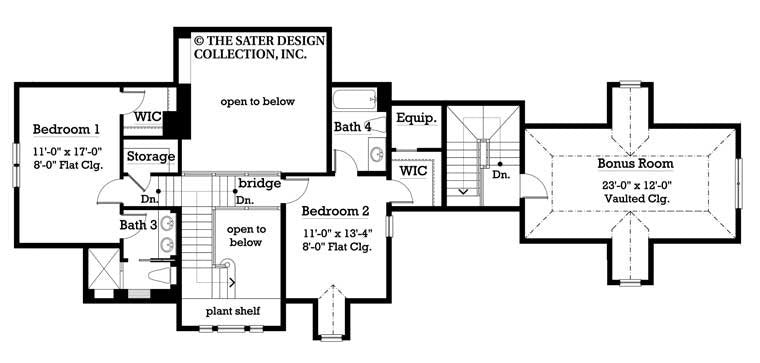 huntington-upper level floor plan-#7015