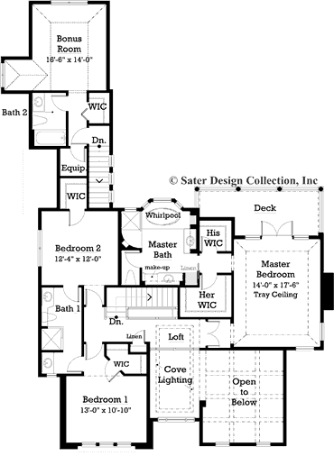 maravella-upper level floor plan #7018