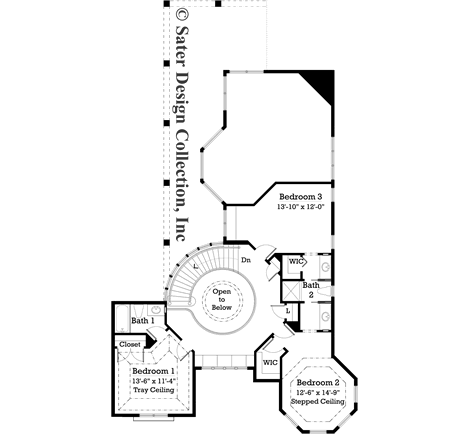 thornebury-upper level floor plan-#7056