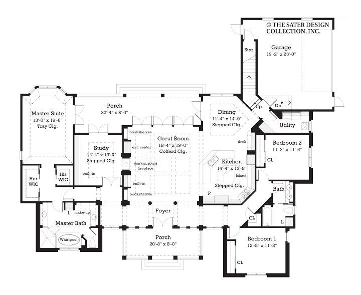 calandre-main level floor plan-#7066