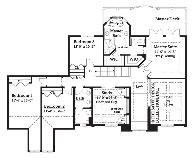 hawthorne-upper level floor plan-#7072