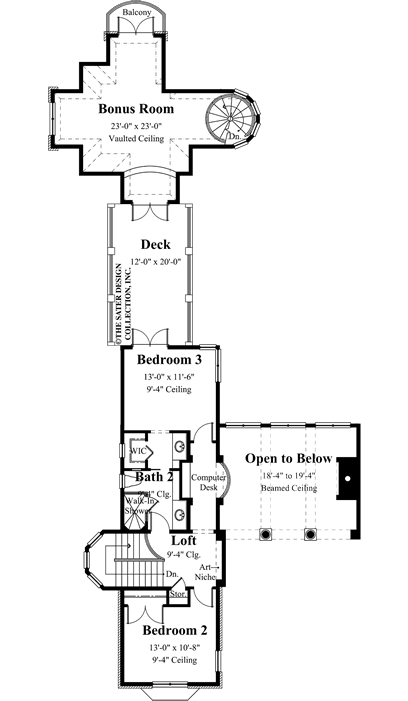 gabriel-upper level floor plan-plan #8024