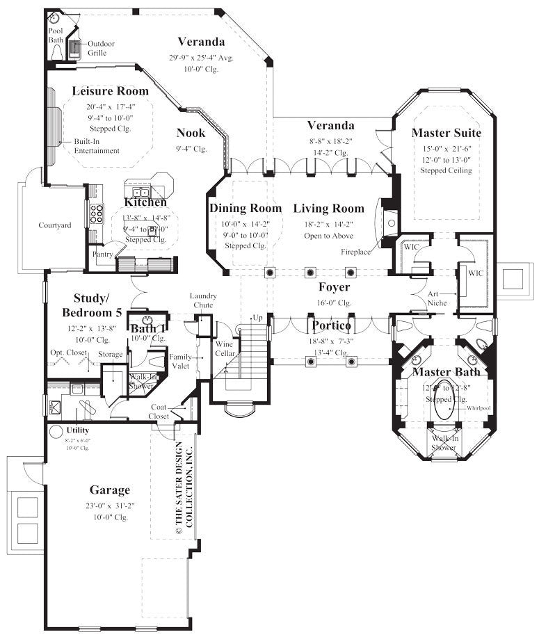 argentellas-main level floor plan-#8056
