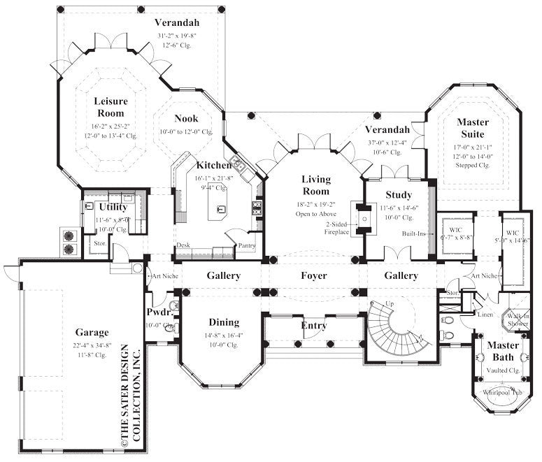 bartlett lower level floor plan - plan #8064