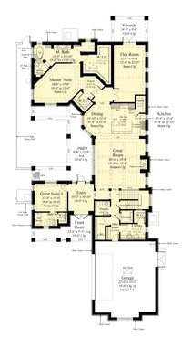 Plan #6768 Heathcliff First Floor Plan