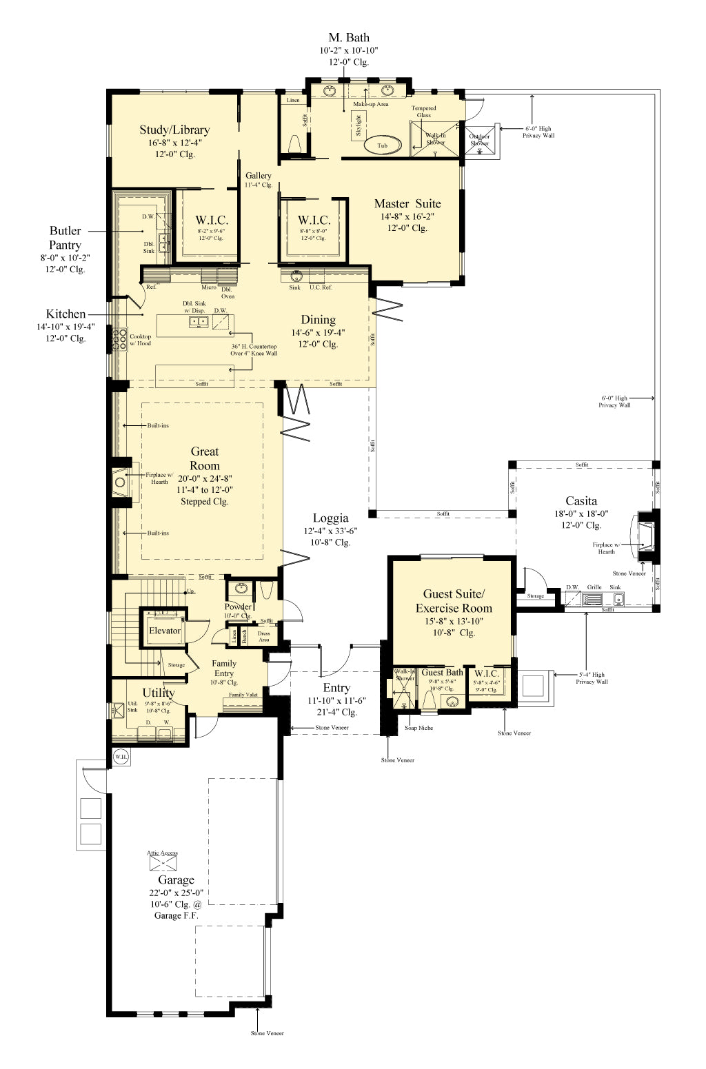 plan #6978 first floor plan