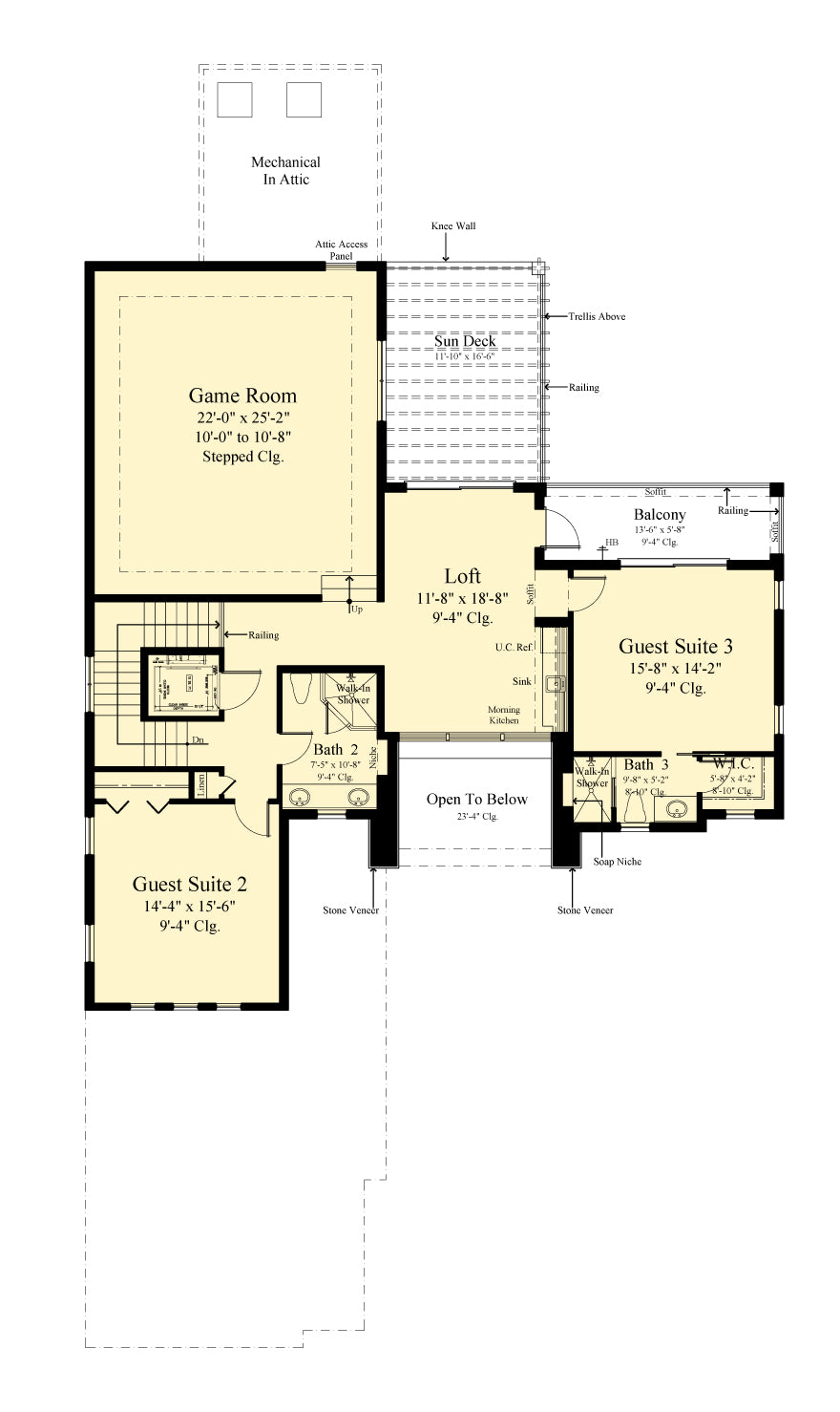 plan #6978 second floor plan