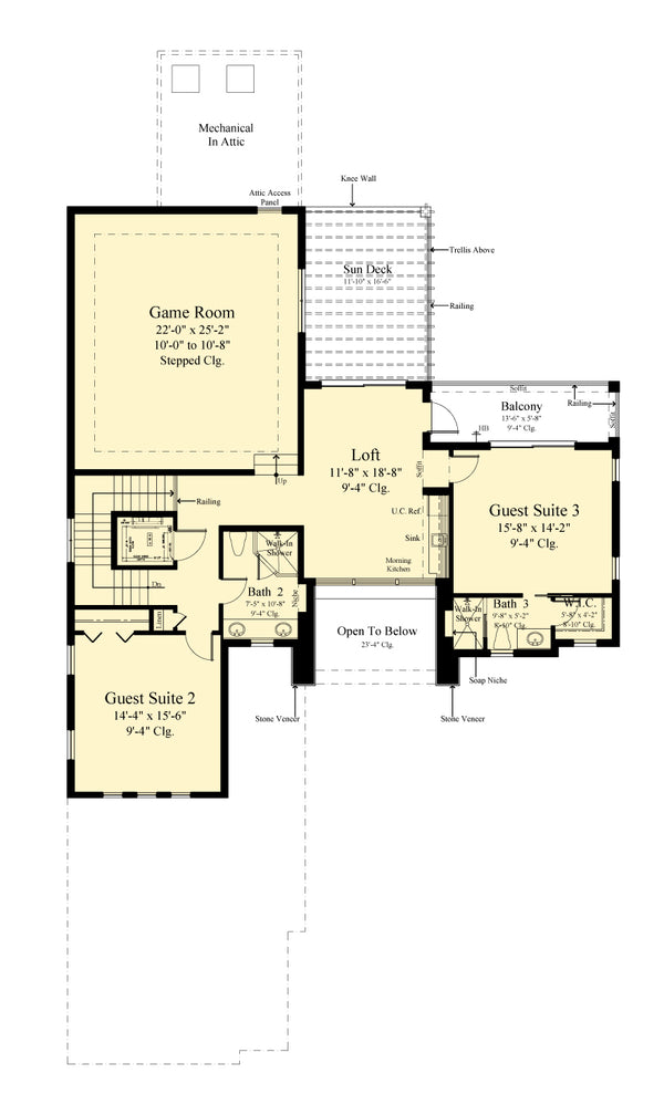 Plan #6978 Second Floor Plan