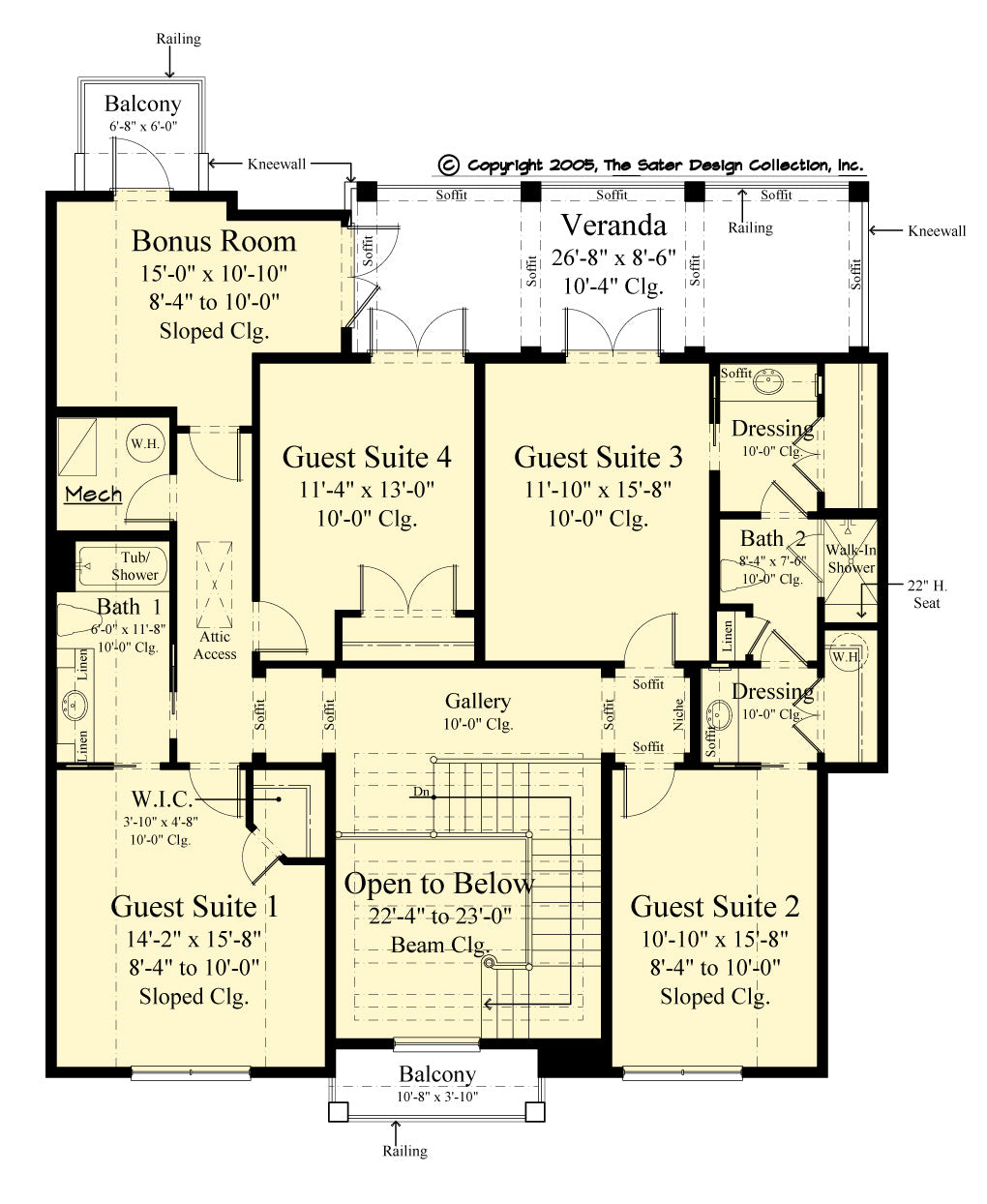 9007 Second Level Floor Plan
