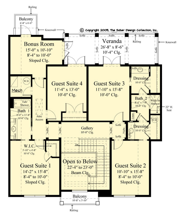 9007 Second Level Floor Plan