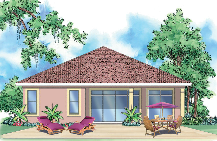 Anacito-Rear Elevation Rendering-Plan #6501