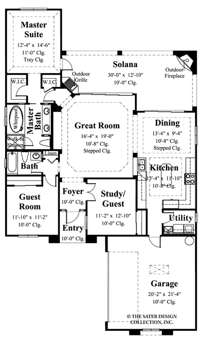 Cerafino- Main Level Floor Plan -#6504