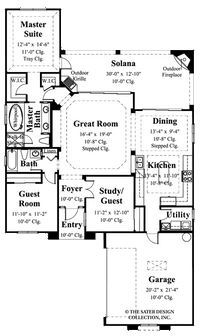 Cerafino- Main Level Floor Plan -#6504