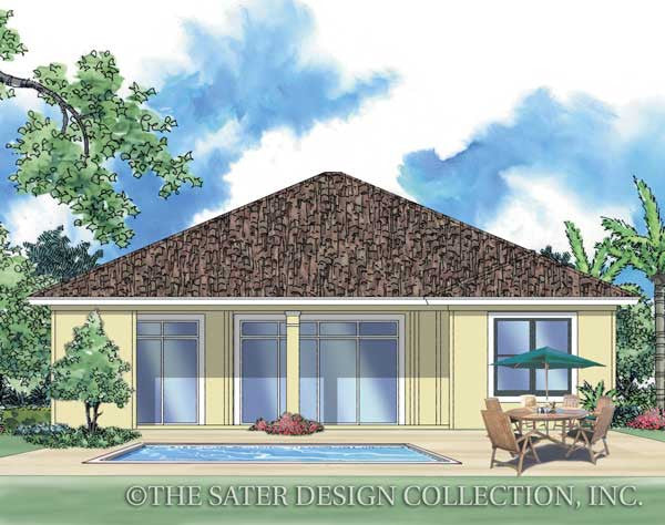 Fedora-Rear Elevation-Plan #6513