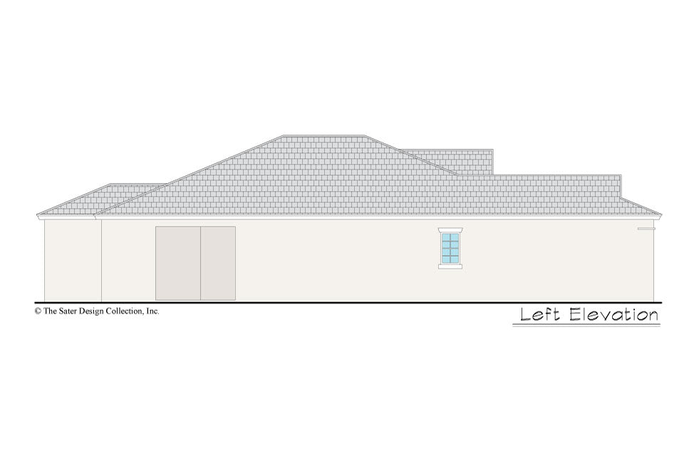 Gables home design left elevation