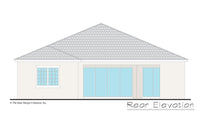 Gables home design rear elevation
