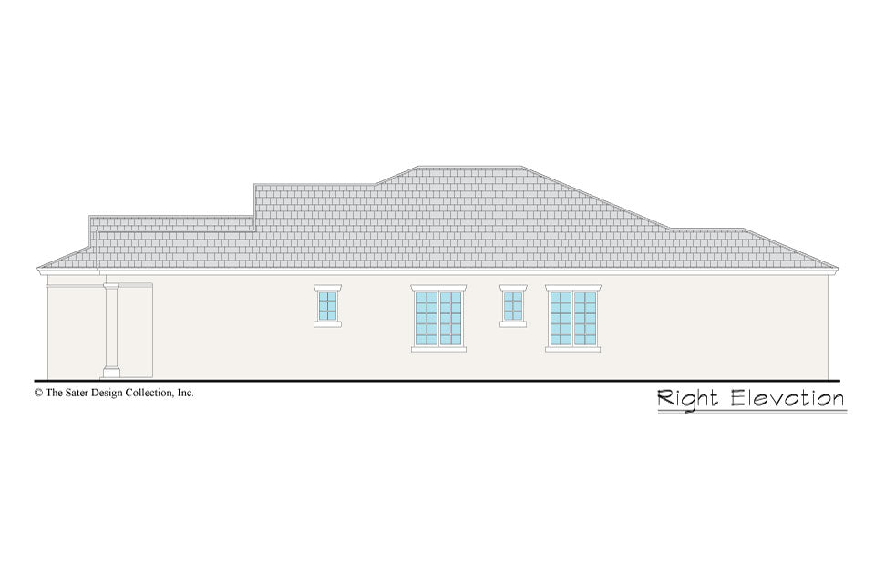 Gables home design right elevation