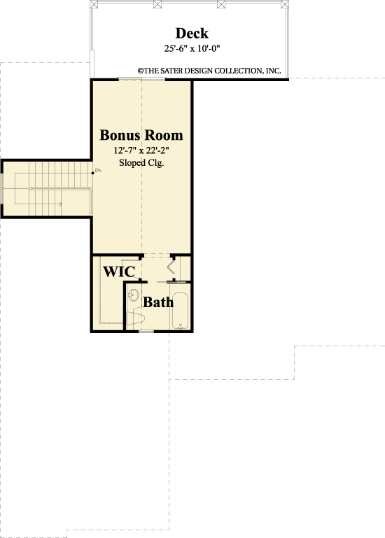 Josephine- Upper Level Floor Plan -Plan #6533