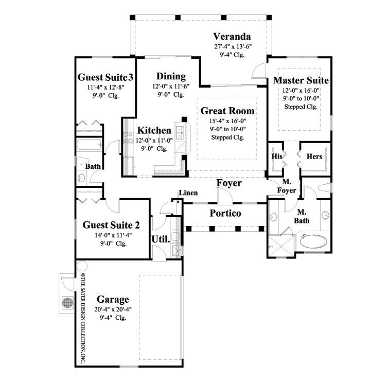 kincaid main floor plan - plan #6534