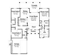 Kincaid Main Floor Plan - Plan #6534