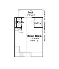 Zurich-Upper Level Bonus Room Floor Plan-Plan #6546