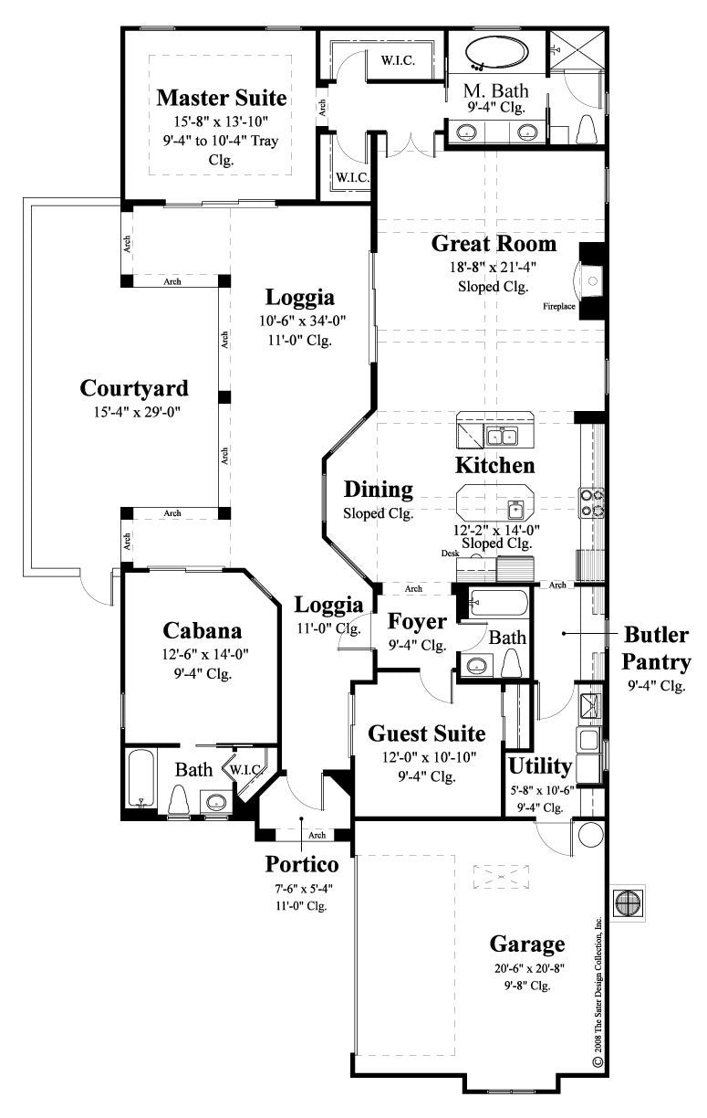 Floor Plan the Lizzano home plan