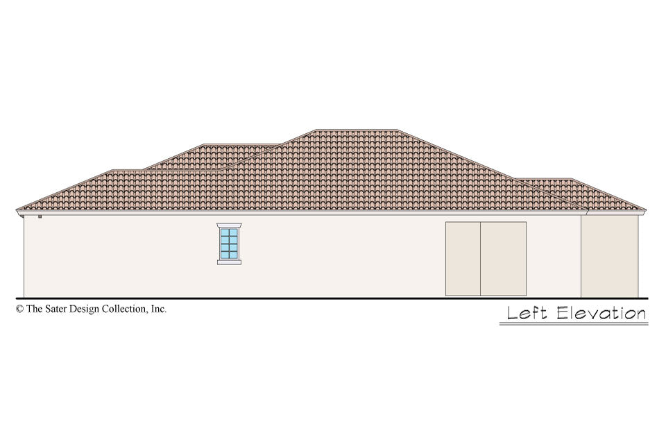 Bonito home design left elevation