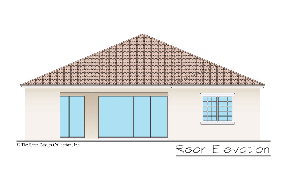 Bonito home design rear elevation