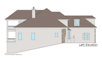 Maynard House Plan left elevation