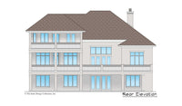 Maynard House Plan rear elevation