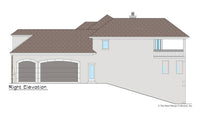 Maynard House Plan right elevation