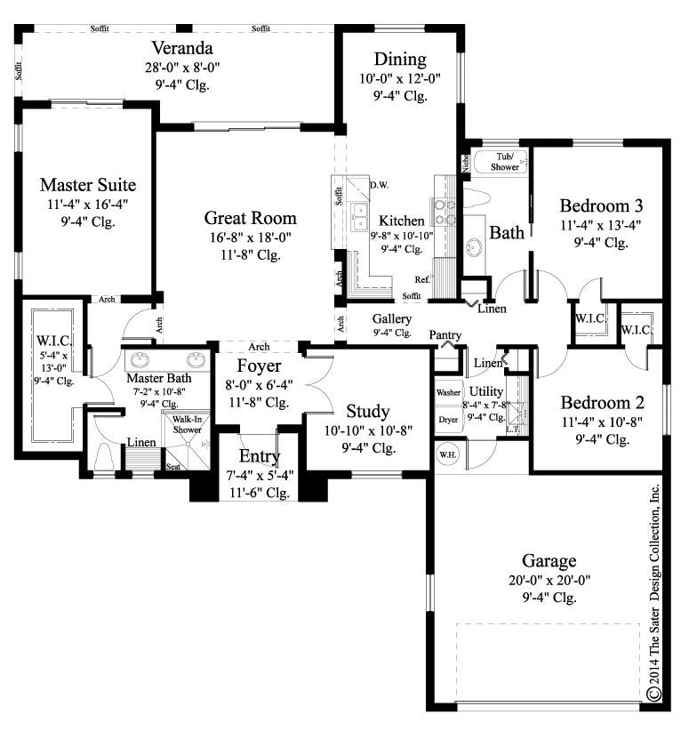 covington home floor plan -plan #6571