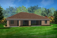 Catania-Rear Elevation-Plan #6573