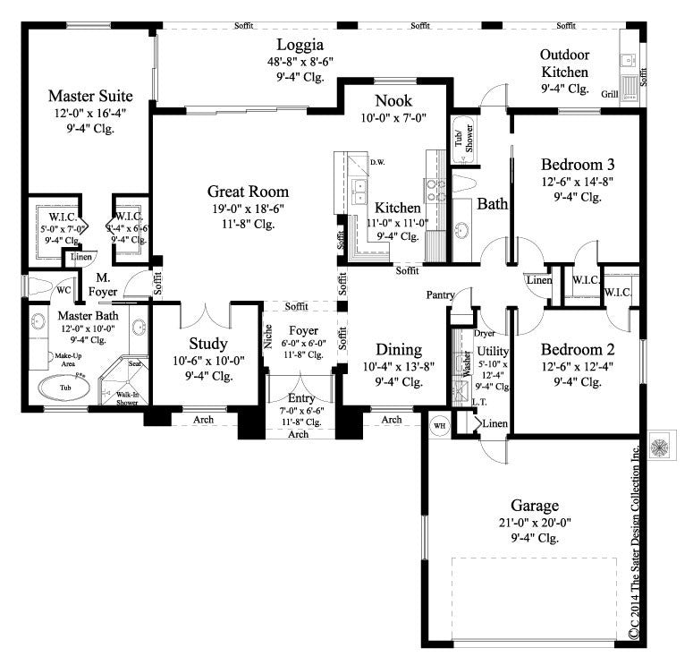 catania home floor plan - plan #6573