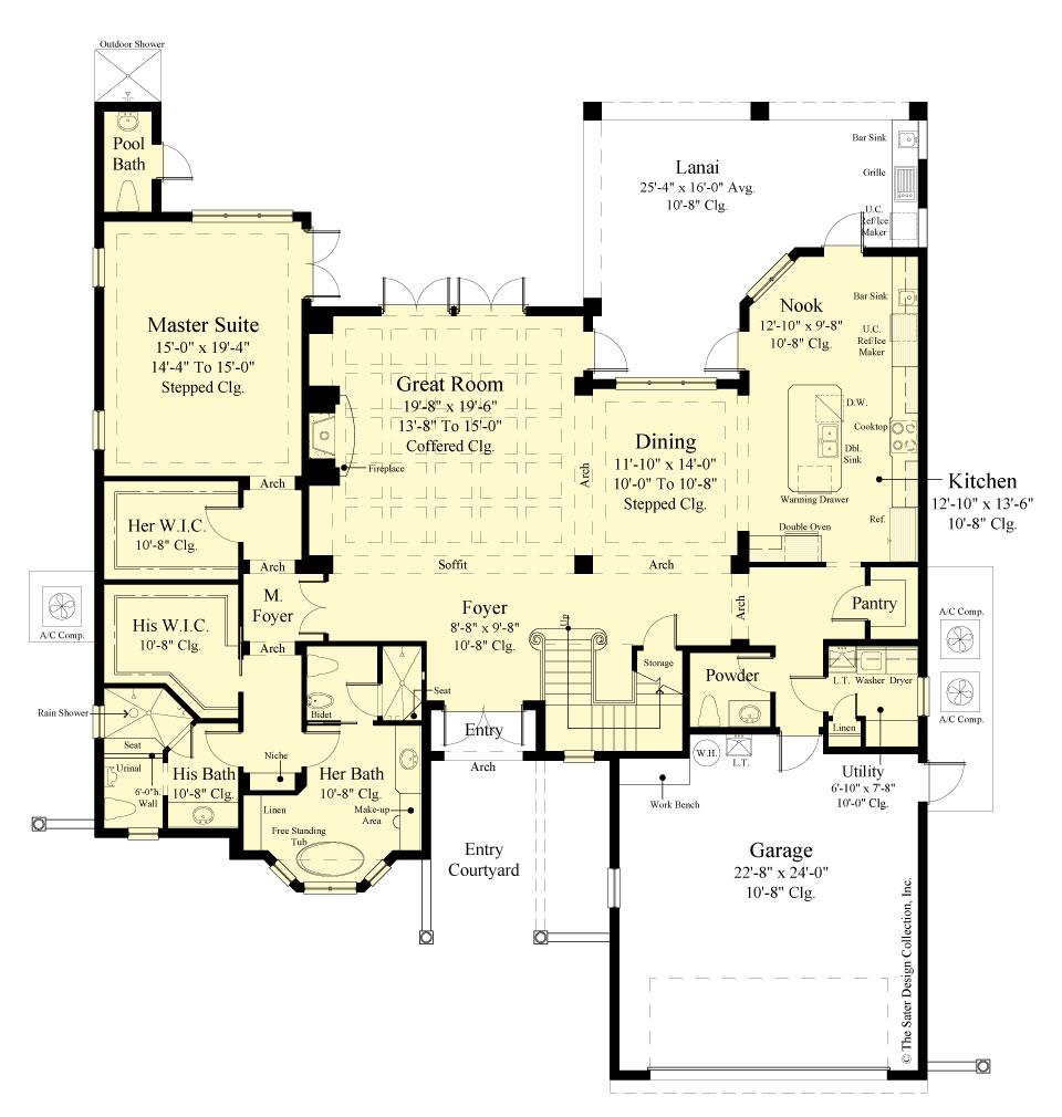 Beautiful Two Story Contemporary Style House Plan 6583: The