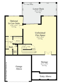 Jasmine Home Design Optional Basement floor plan