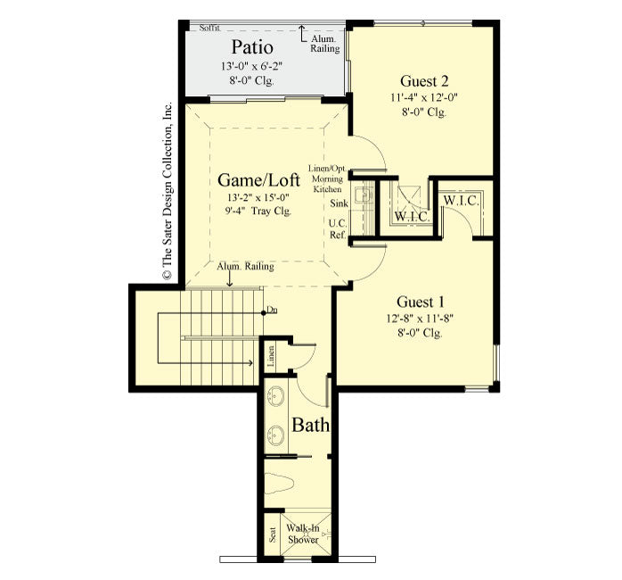 Jasmine Home Design upper level floor plan