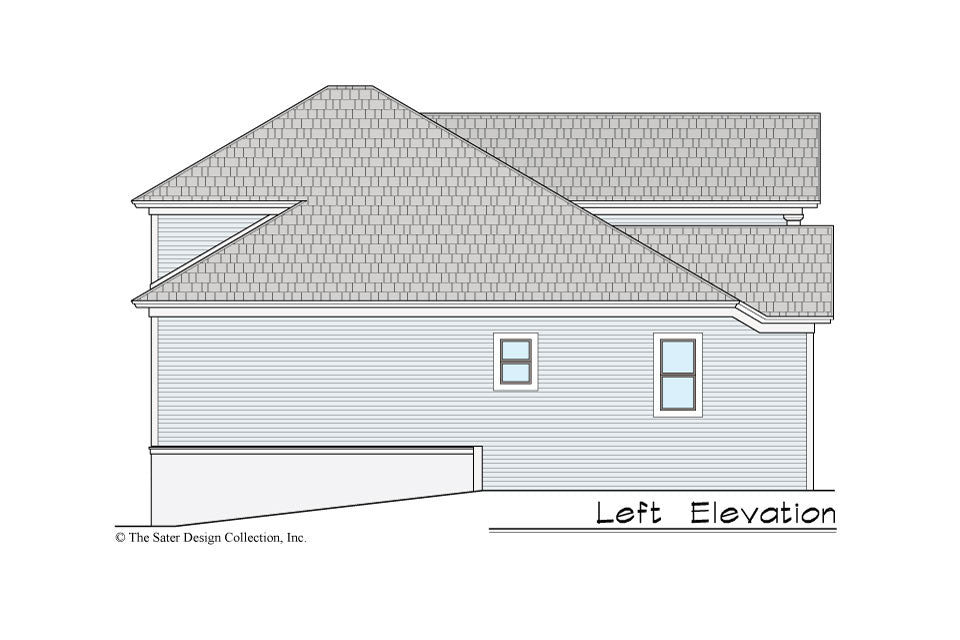 Gardenia House Plan left elevation