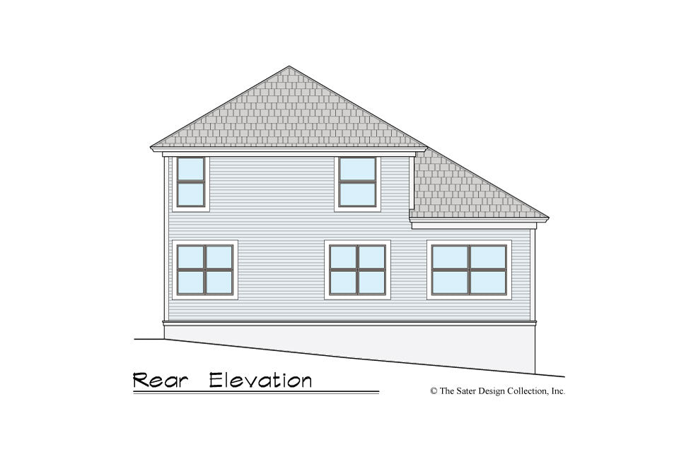 Gardenia House Plan rear elevation