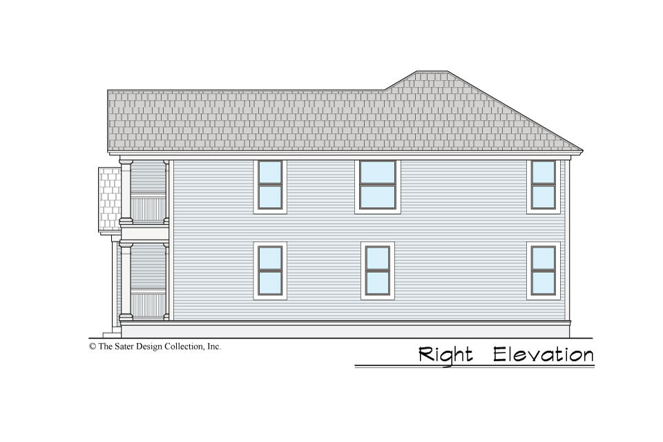 Gardenia House Plan right elevation