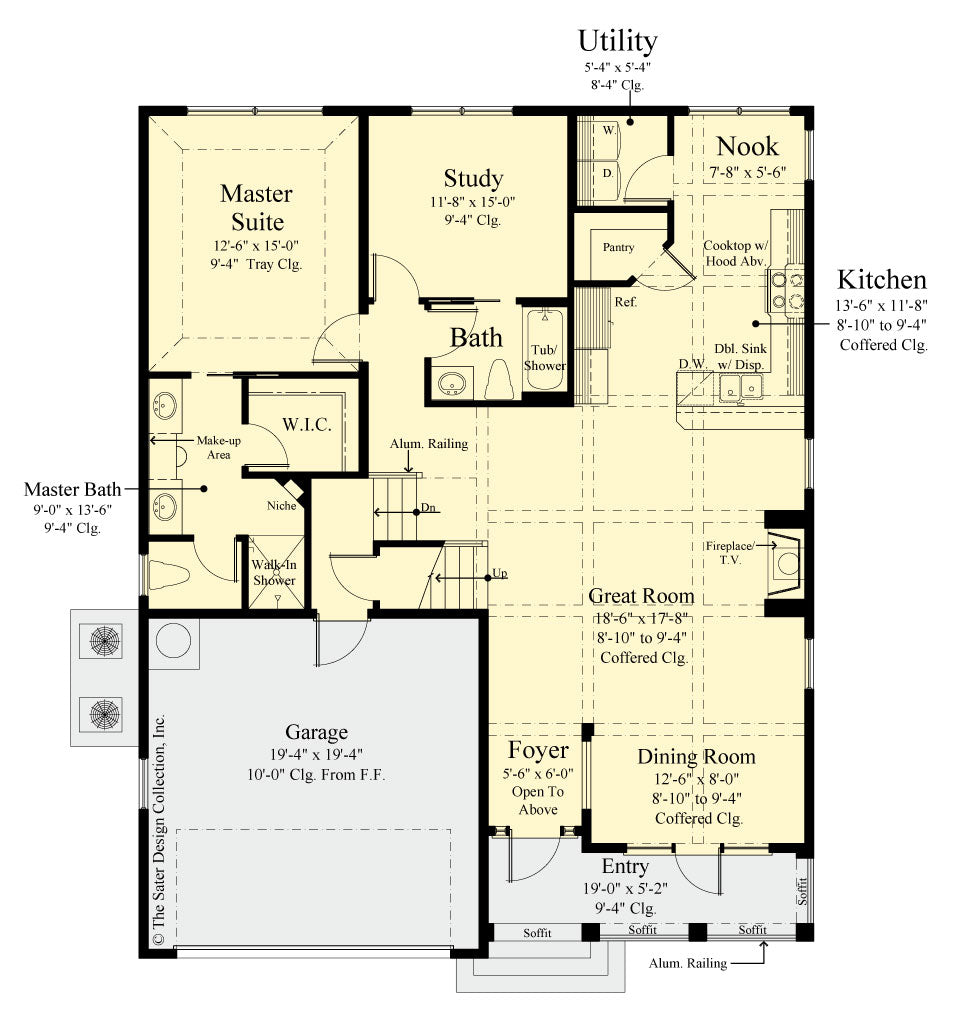 gardenia home design main level floor plan