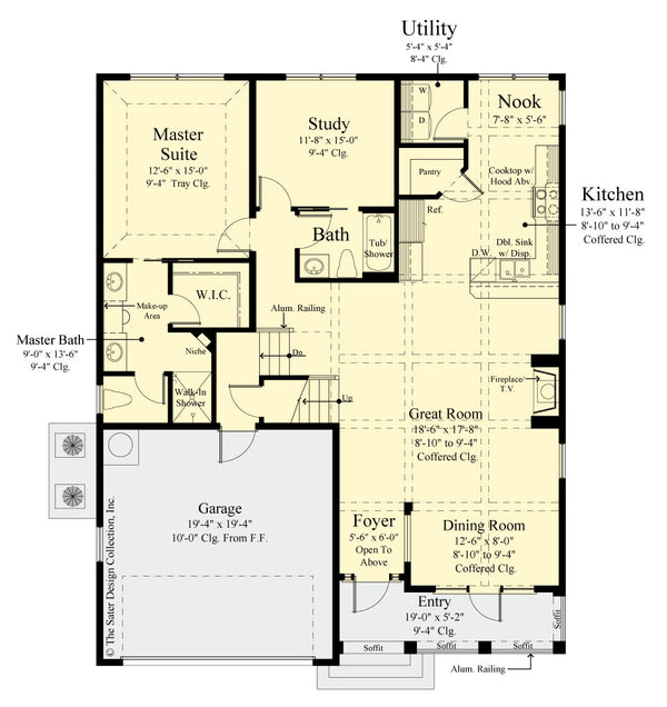 Gardenia Home Design main level floor plan