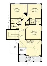 Gardenia home design upper level floor plan