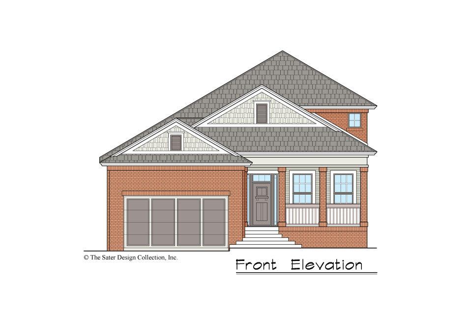 Begonia House Plan front elevation